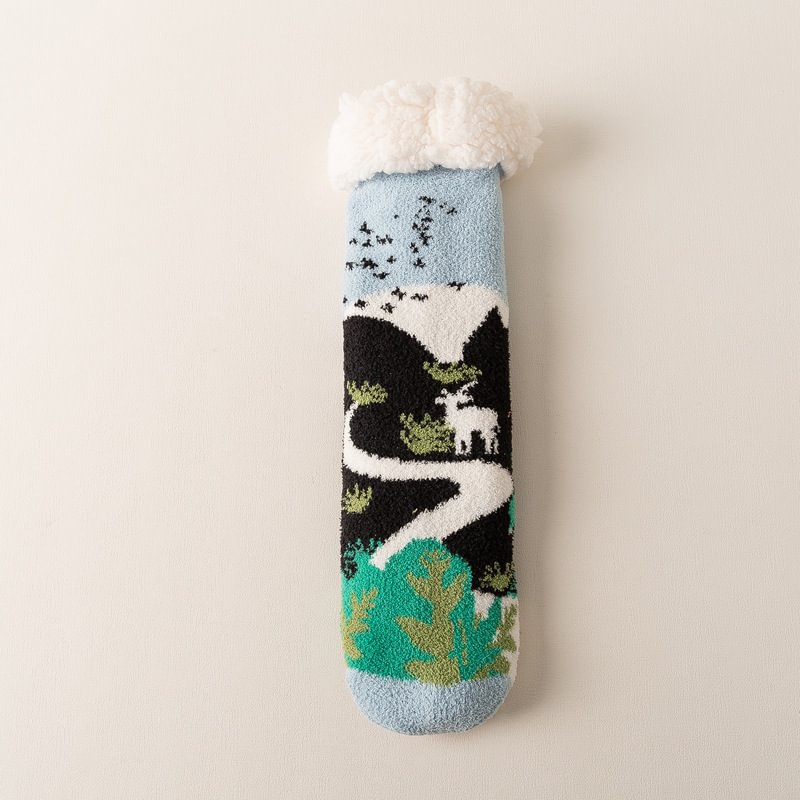 Letclo™ Winter Thick Warm Home Sleep Socks Slippers letclo Letclo