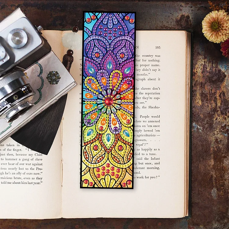 5D DIY Diamond Painting Bookmark Mandala Mosaic Tassel Book Crafts (FQY011)