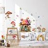 Cute Cartoon Mushroom Home Wall Sticker Kids Room Decor