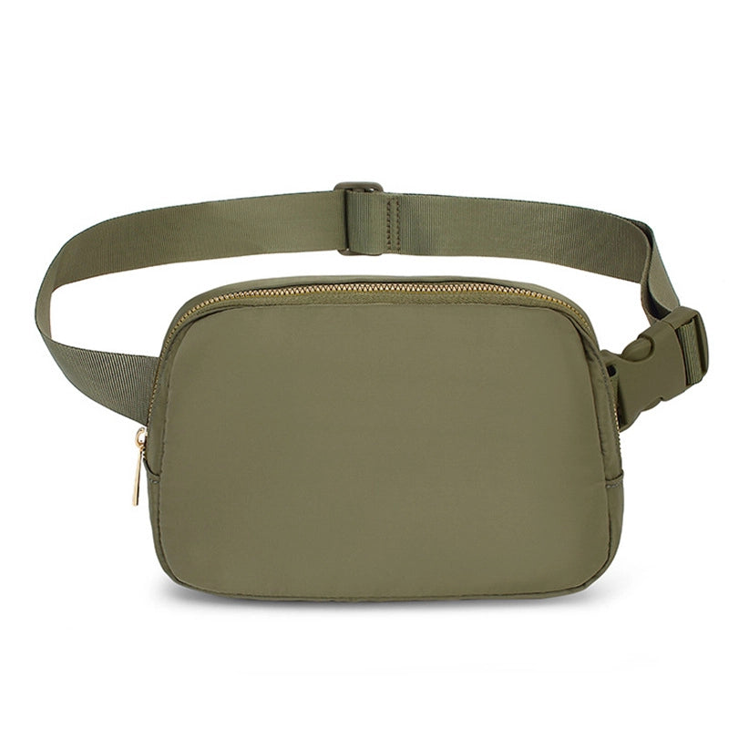 New Lulu Waist Bag Nylon Waterproof Chest Bag Outdoor Sports Running Mobile Phone Bag Men’s And Women’s Crossbody Bag