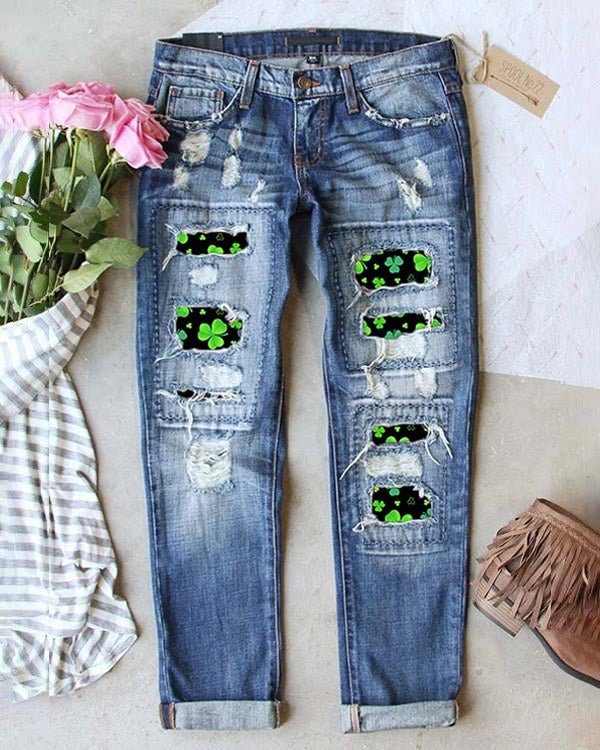 Shamrock Ripped Jeans