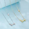 925 Sterling Silver Dachshund Pendant Necklaces