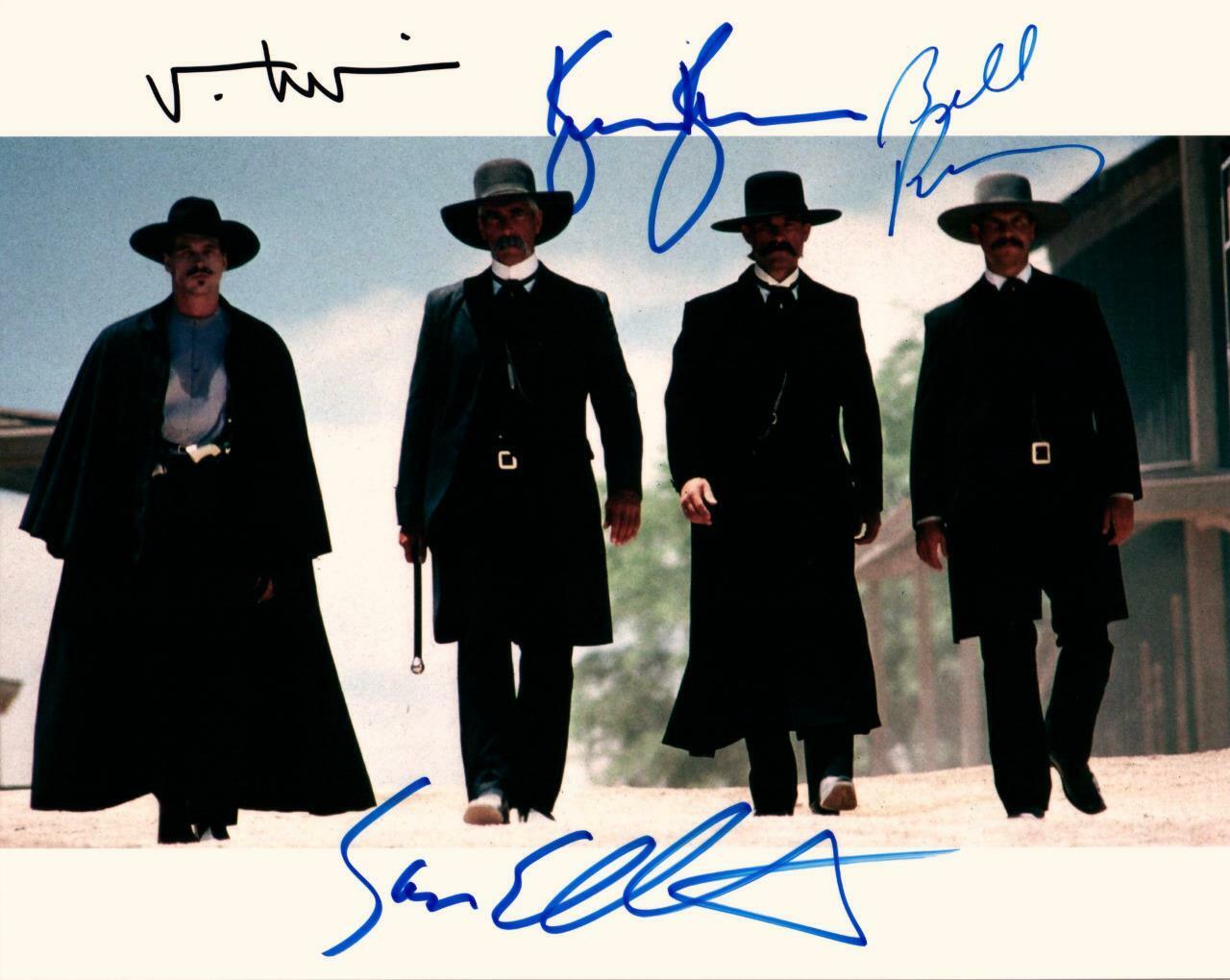 Bill Paxton Kurt Russell +2 Tombstone signed 8x10 Photo Poster painting autographed Picture COA