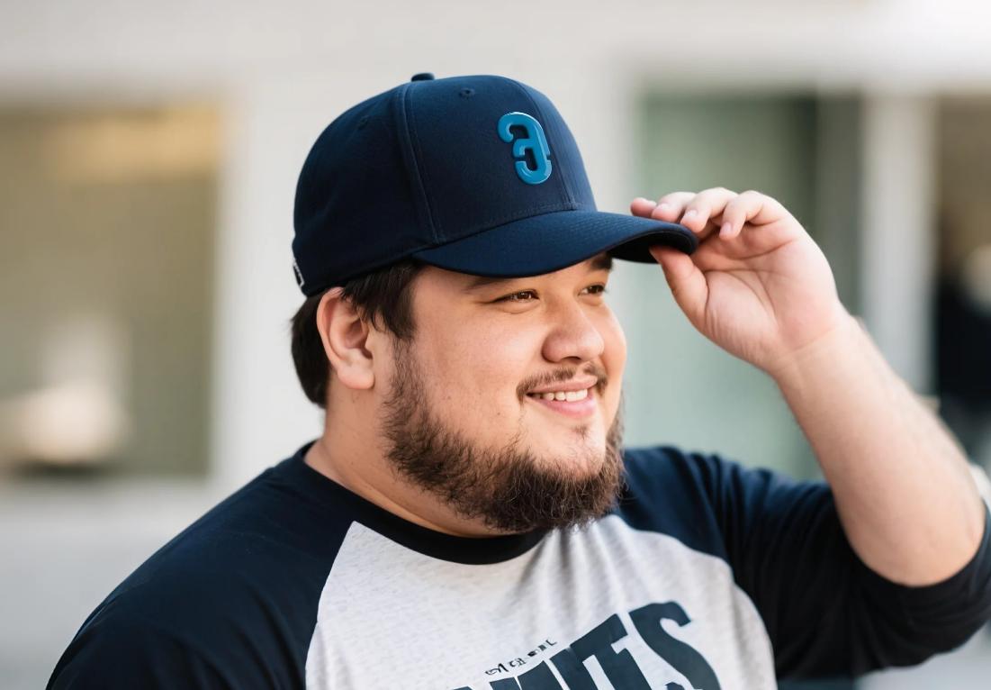 A man wearing big and tall hat