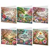 uk.everydayedeals 6Pcs DIY Diamond Painting Birthday Greeting Card - Good Morning Bouquet