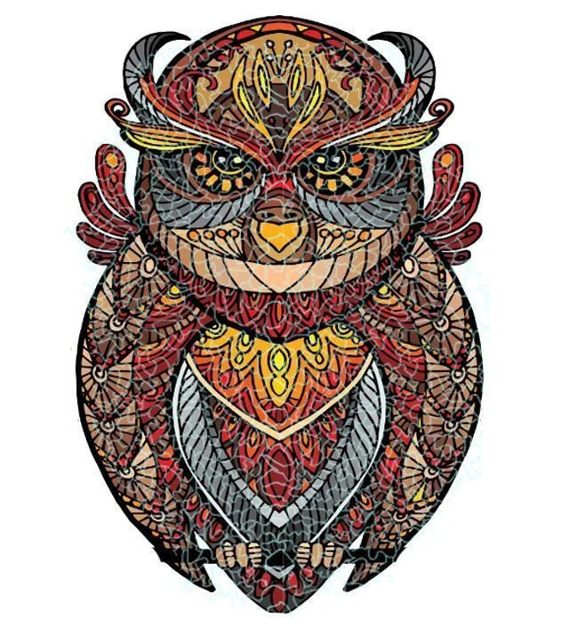 Jeffpuzzle™-JEFFPUZZLE™ Magic owl Jigsaw Puzzle