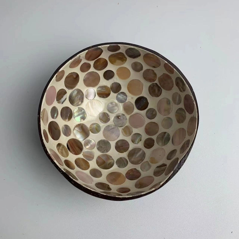 Pastoral Solid Color Coconut Shell Charcoal Shell Tableware 1 Piece