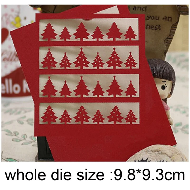 Christmas House Tree Metal Cutting Dies Stencils dies for DIY Scrapbooking Dies Decorative Embossing Die Cuts Paper Cards Making