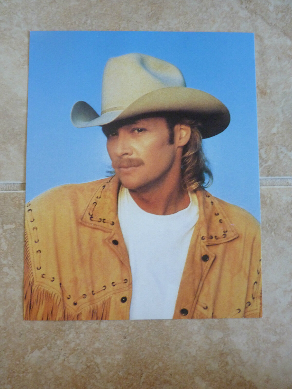 Alan Jackson 8x10 Country Music Fan Club Photo Poster painting Picture Page