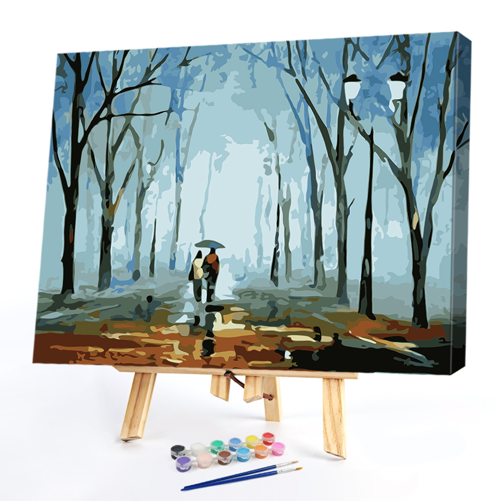 

40*50CM Paint By Numbers-Raining Lovers, 501 Original