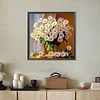 Bouquet de marguerites Full DIY 5d trous ronds diamants kits de peinture pour adultes/d&eacute;butants id&eacute;es cadeaux d&eacute;co maison peintures &agrave; points diamants 