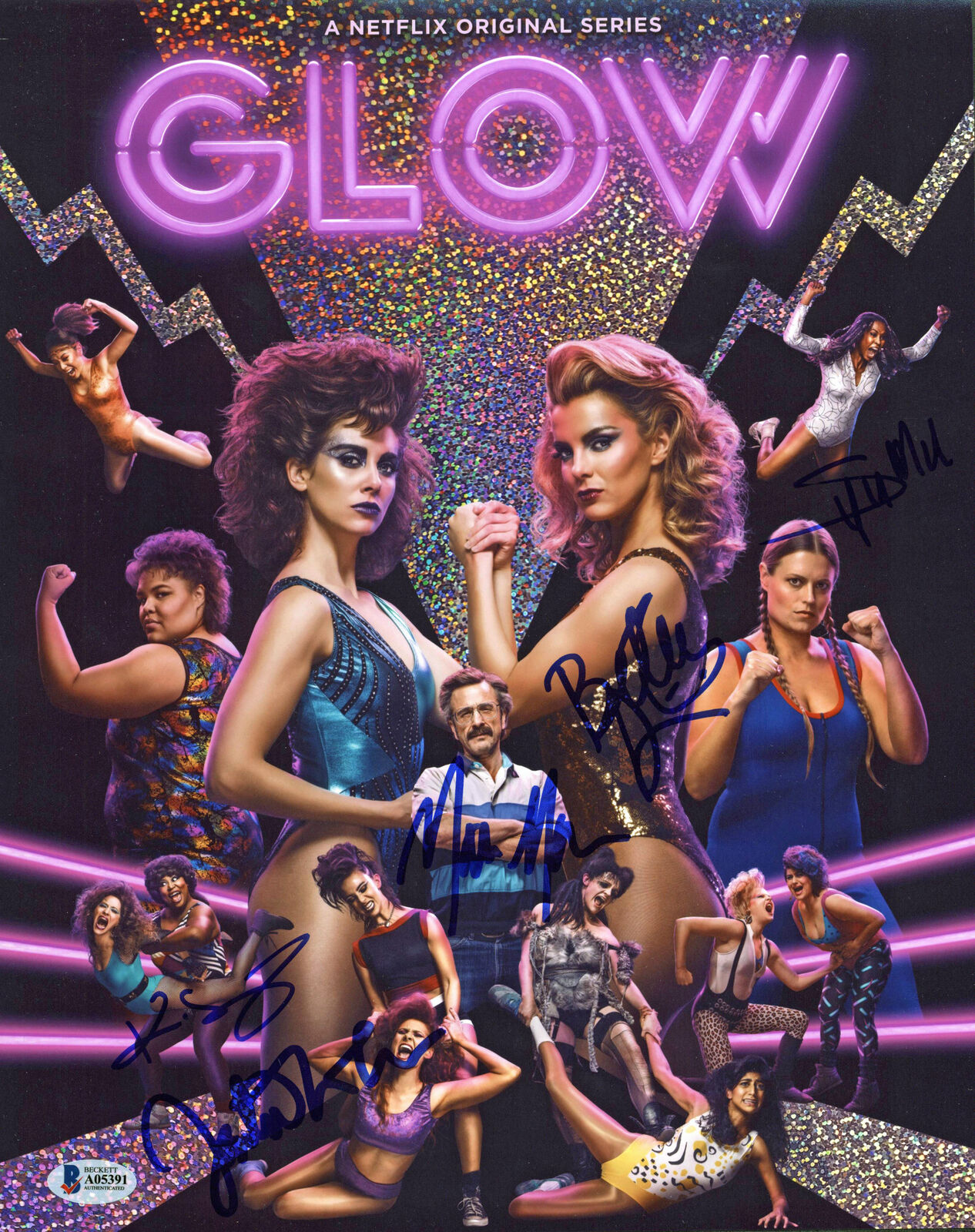 Glow (5) Maron, Stevens, Gilpin, Noel & Tohn Signed 11x14 Photo Poster painting BAS #A05391