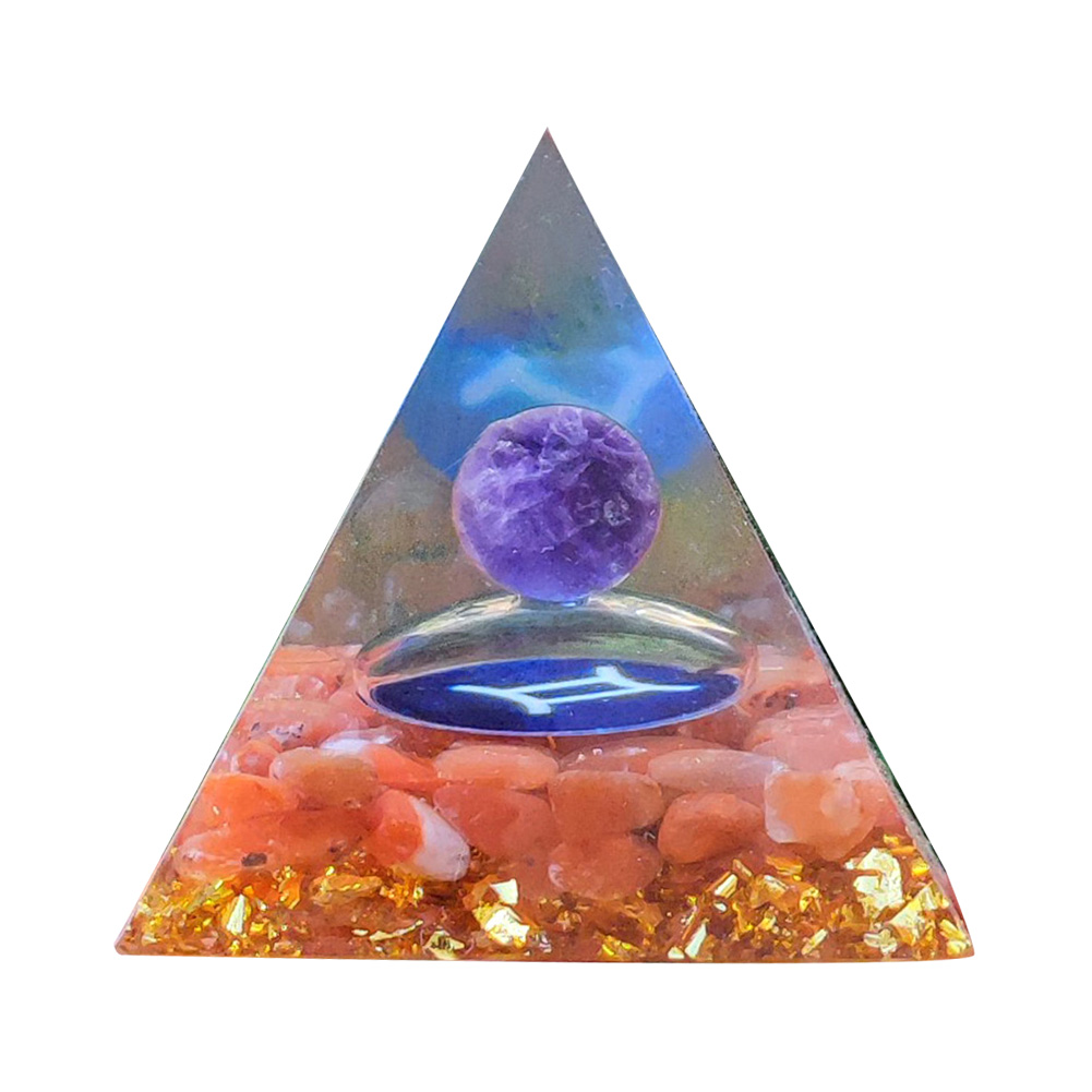 

5cm Natural Orgonite Pyramid Chakra, 501 Original