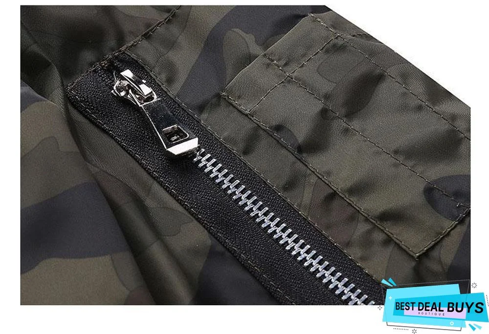Men's Bomber Jacket Men Autumn Camouflage Jackets Male Military Coats