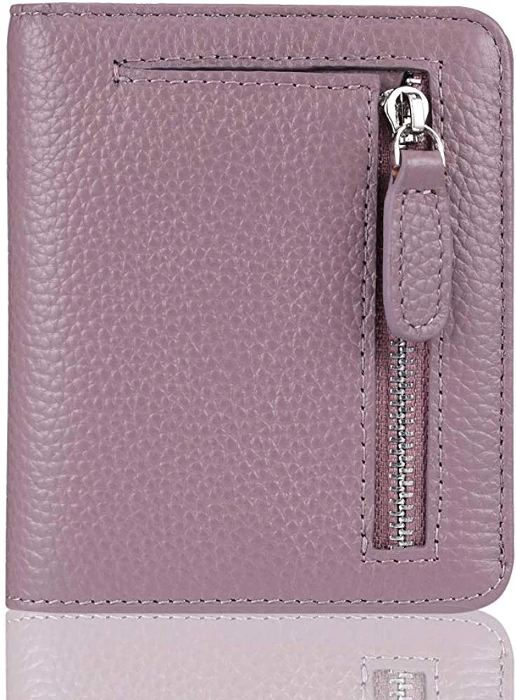 Ladies Small Compact Bifold Pocket RFID Blocking Wallet for Women