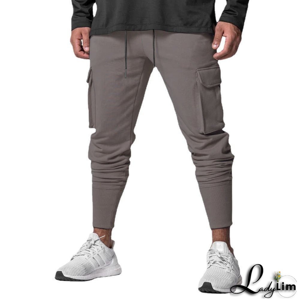 Men's Trend Fashionable Cargo Pants Slim Fit Multi-pocket