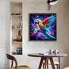 Diamond Painting -DIY Round Drill Parrot(50x50cm)