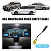 USB To CVBS RCA Video Cable 2 CVBS Output USB To RCA Cable Car Radio Accessories