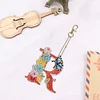 1pc DIY Flower Letter Diamond Painting Double-Sided Keychains