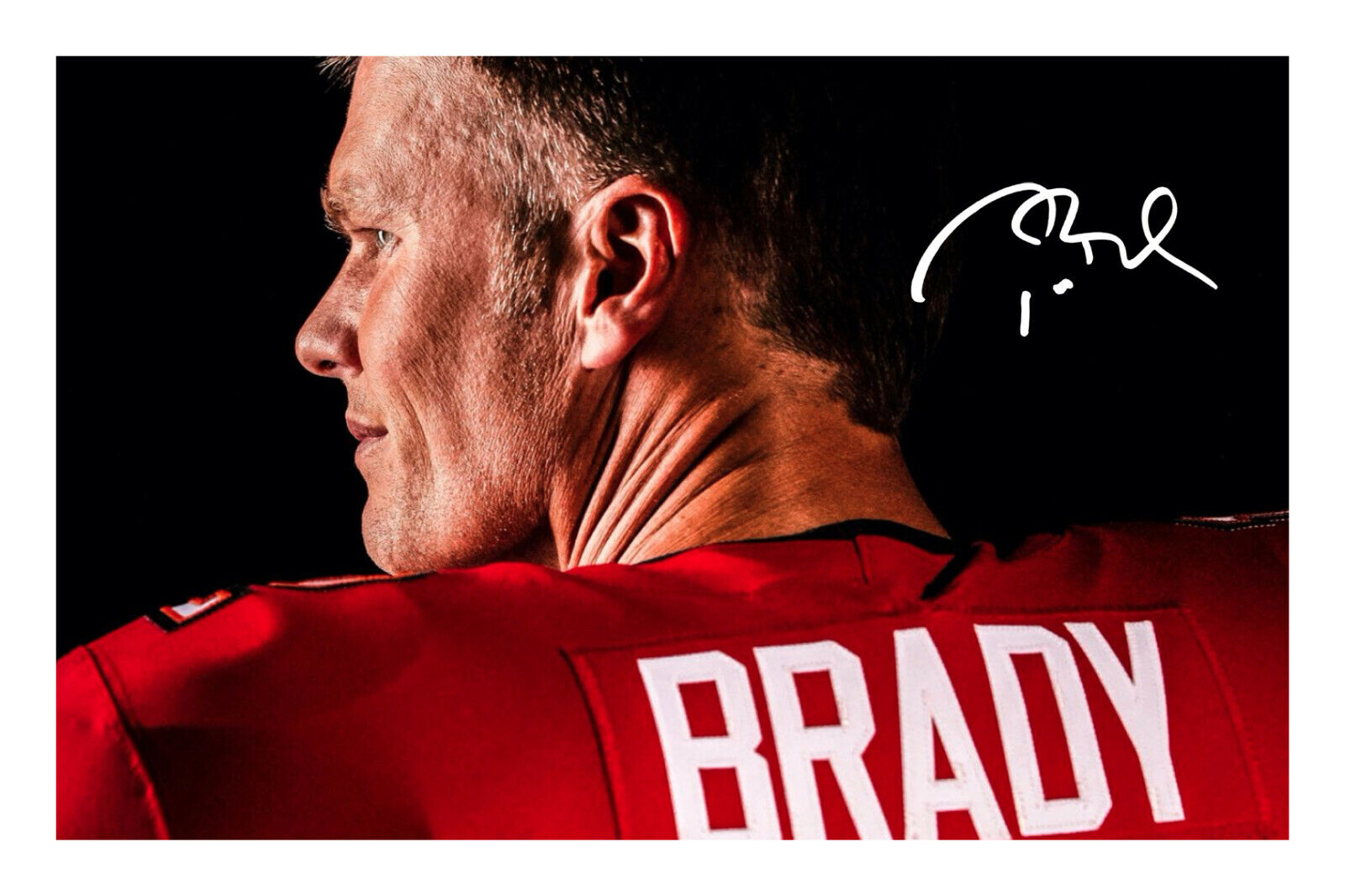 Tom Brady Signed A4 Autograph Photo Poster painting Print Tampa Bay Buccaneers