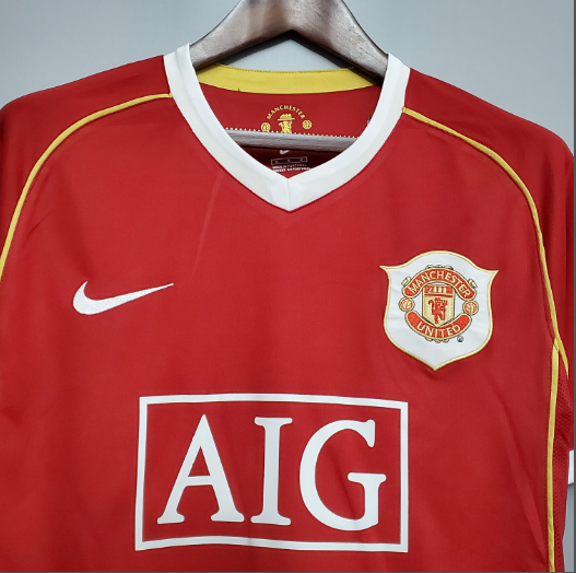  Retro 06/07 Manchester United Home Football T-Shirt