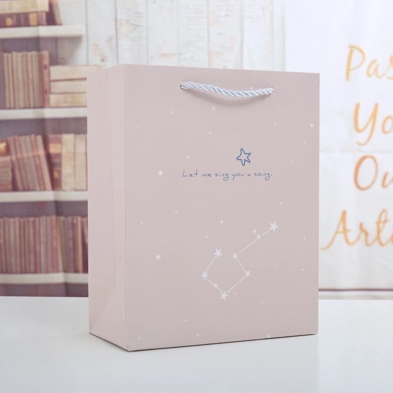 Minimalist Classic Style Letter Solid Color White Cardboard Holiday Daily Gift Wrapping Supplies