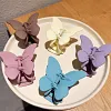 Pretty Butterfly Frosting Plain Color Hair Claw