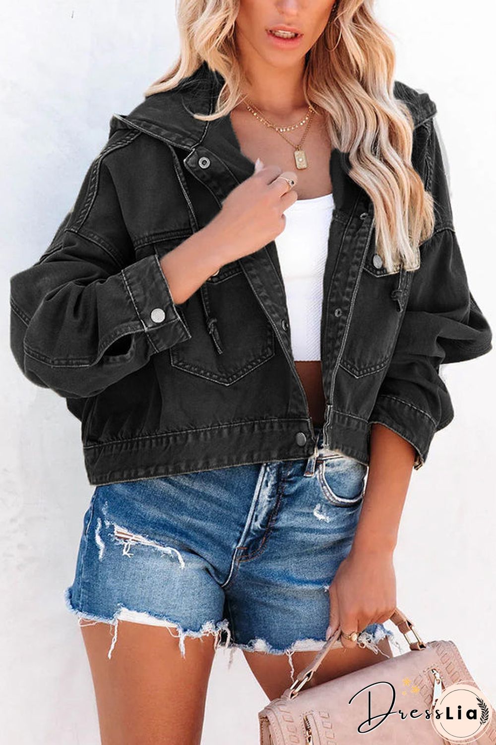 Short But Sweet Crop Hooded Jacket