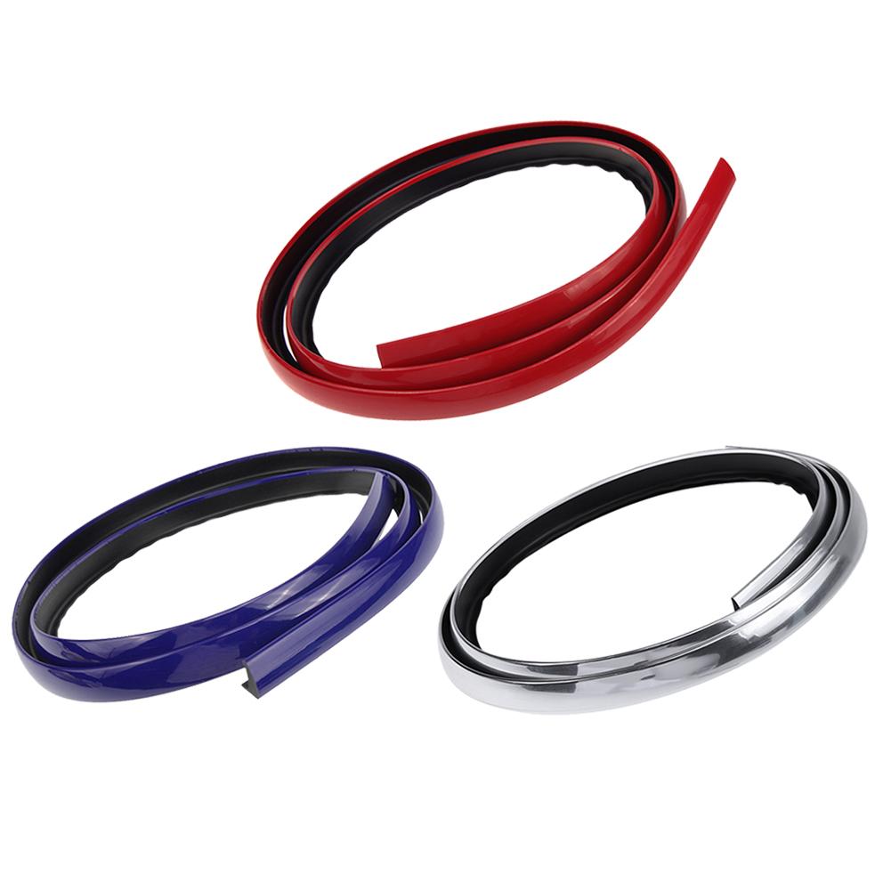 

1.5m Carbon Fiber Car Fender Flare Extension Wheel Eyebrow Protector Stripe, Silver, 501 Original