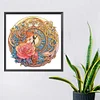 Clock Flower Girl - Crystal Rhinestone Diamond Painting
