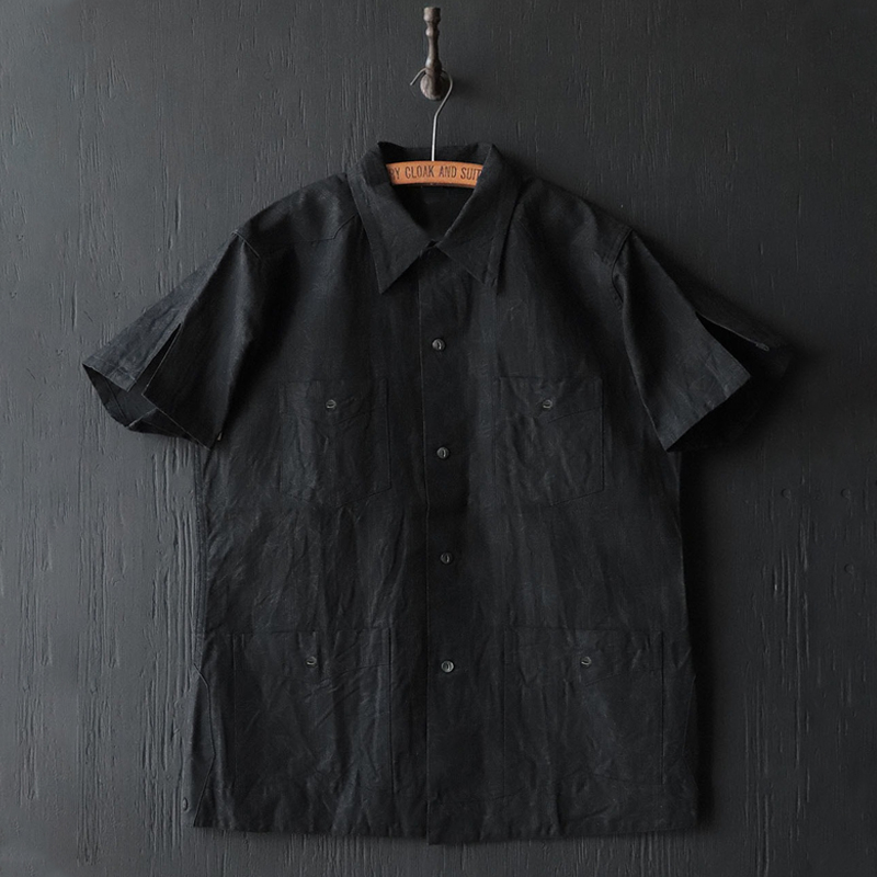 Vintage Utility Work Black  Shirt 
