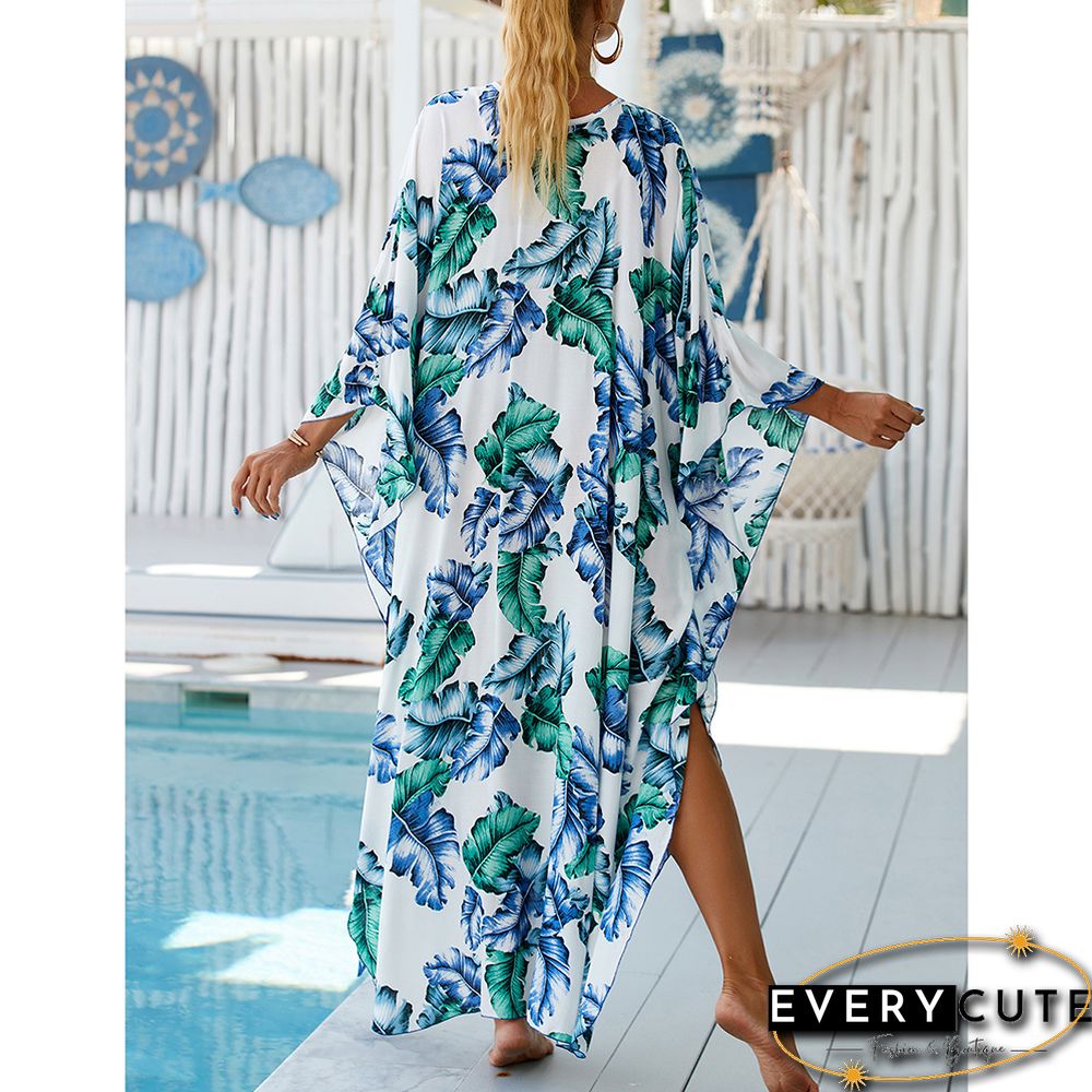 Lake Blue Print Long Kinimo Beachwear