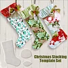 Handmade Christmas Stocking Template Set - With Instructions