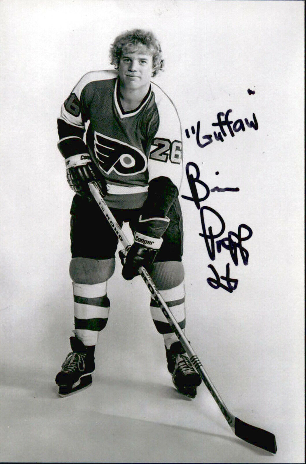 Brian Propp SIGNED autographed 4x6 Photo Poster painting PHILADELPHIA FLYERS #8