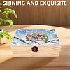 5D DIY Diamond Painting Handmade Wood Storage Box Crystal Storage Case (Owl)
