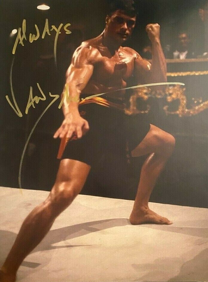 Jean Claude Van Damme signed autographed 11x14 Photo Poster painting Kickboxer Universal Soldier