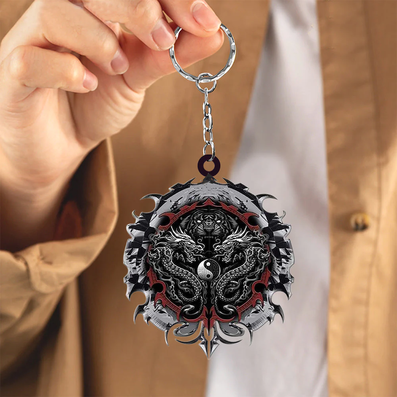 VigorDaily Gift For Dragon Lover Acrylic Keychain DK024