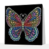 DIY Pearl Painting Butterfly for Home Wall Decor with Frame(25x25cm)