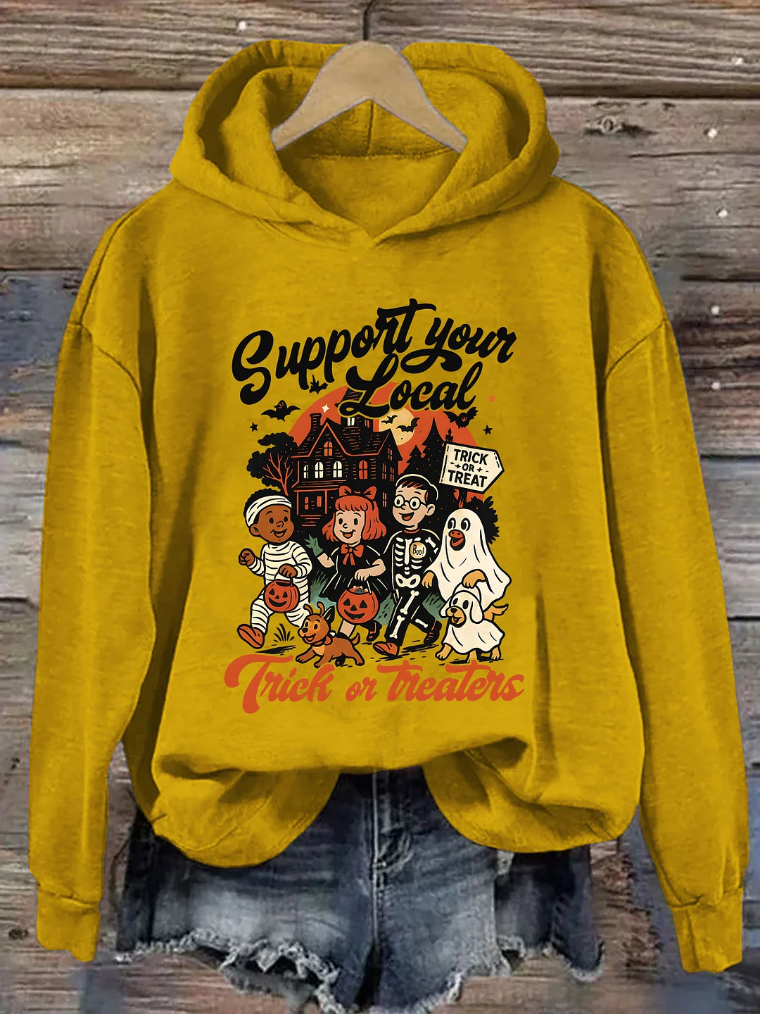 Support Your Local Trick Or Treaters Hoodie