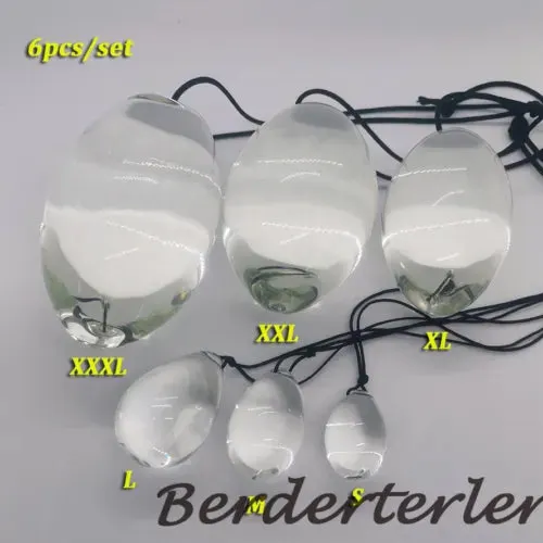 pornhint Pornhint 6 Sizes Big Glass Anal Ball Ass Plug Expansion Ball Buttplug Anal Beads Massager