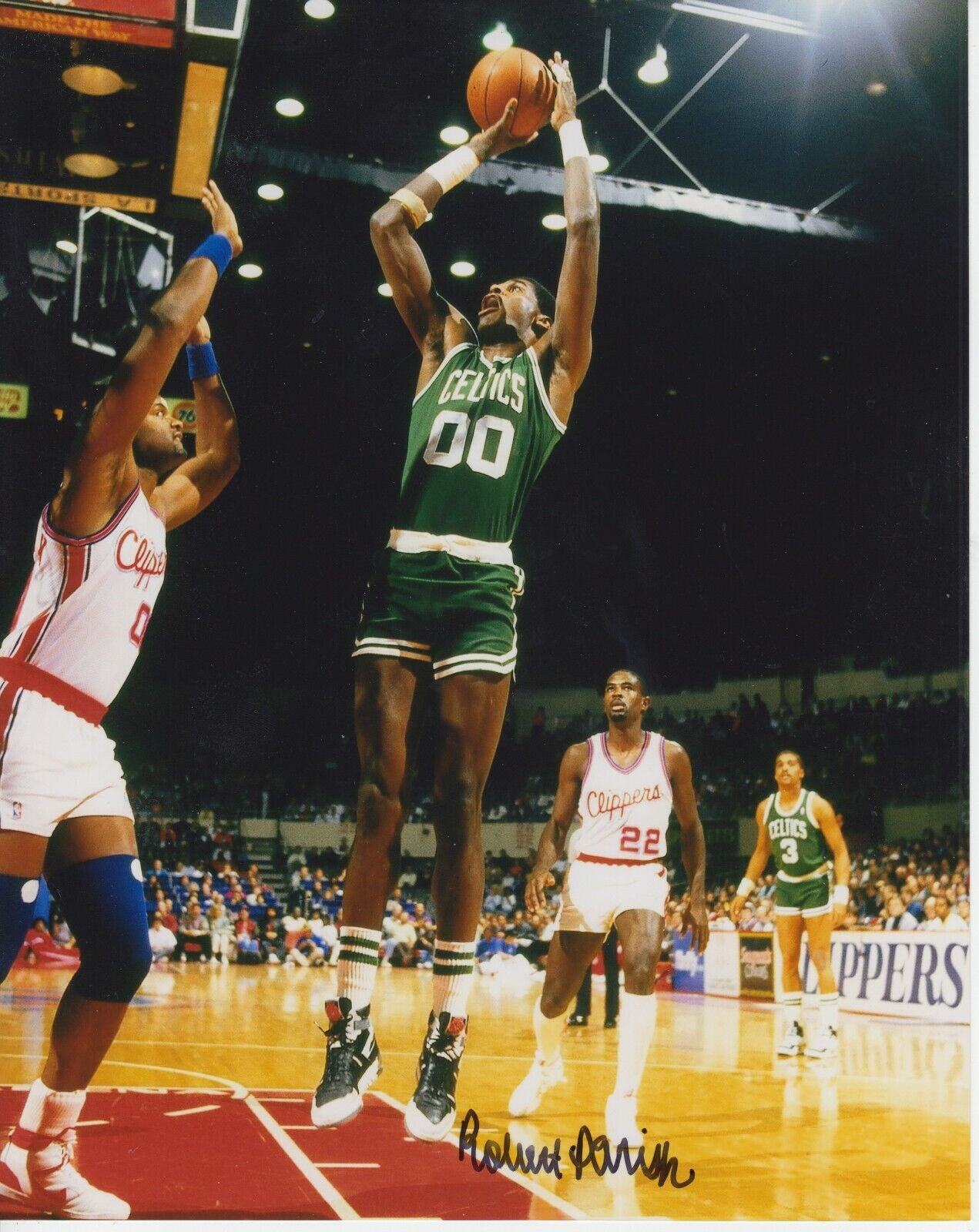 Robert Parish #0 8x10 Signed Photo Poster painting w/ COA Boston Celtics