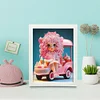 Cartoon Little Girl Diamond Art Painting Kits with Frame 