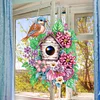 >SALE<Single Side 5D Diamond Painting Dots Pendant Wall Decor (Flower Bird Cage KJ091)