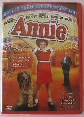 AILEEN QUINN Signed ANNIE DVD W/ Sketch Autograph and Inscription Carrol Burnett