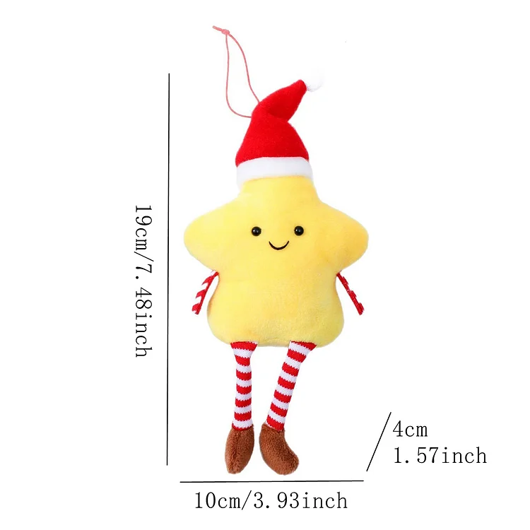 New Christmas tree five-pointed star plush toy VOCOSI VOCOSI