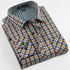2020 Plaid Single Pocket Shirt
