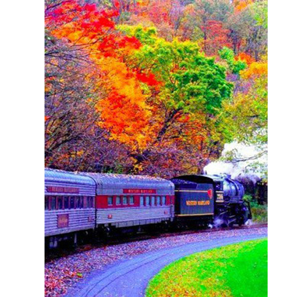 

Maplewood Train - Round Drill Diamond Painting - 30*40CM, 501 Original