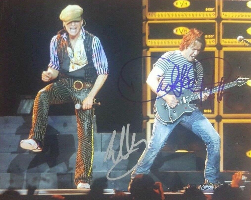 David Lee Roth / Eddie Van Halen Autographed Signed 8x10 Photo Poster painting REPRINT