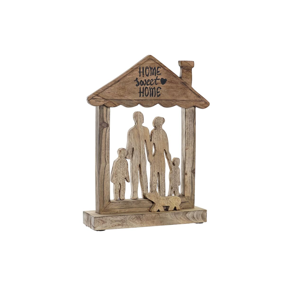 Decorative Figure DKD Home Decor Brown Mango wood Modern Family (30 x 8 x 39 cm)