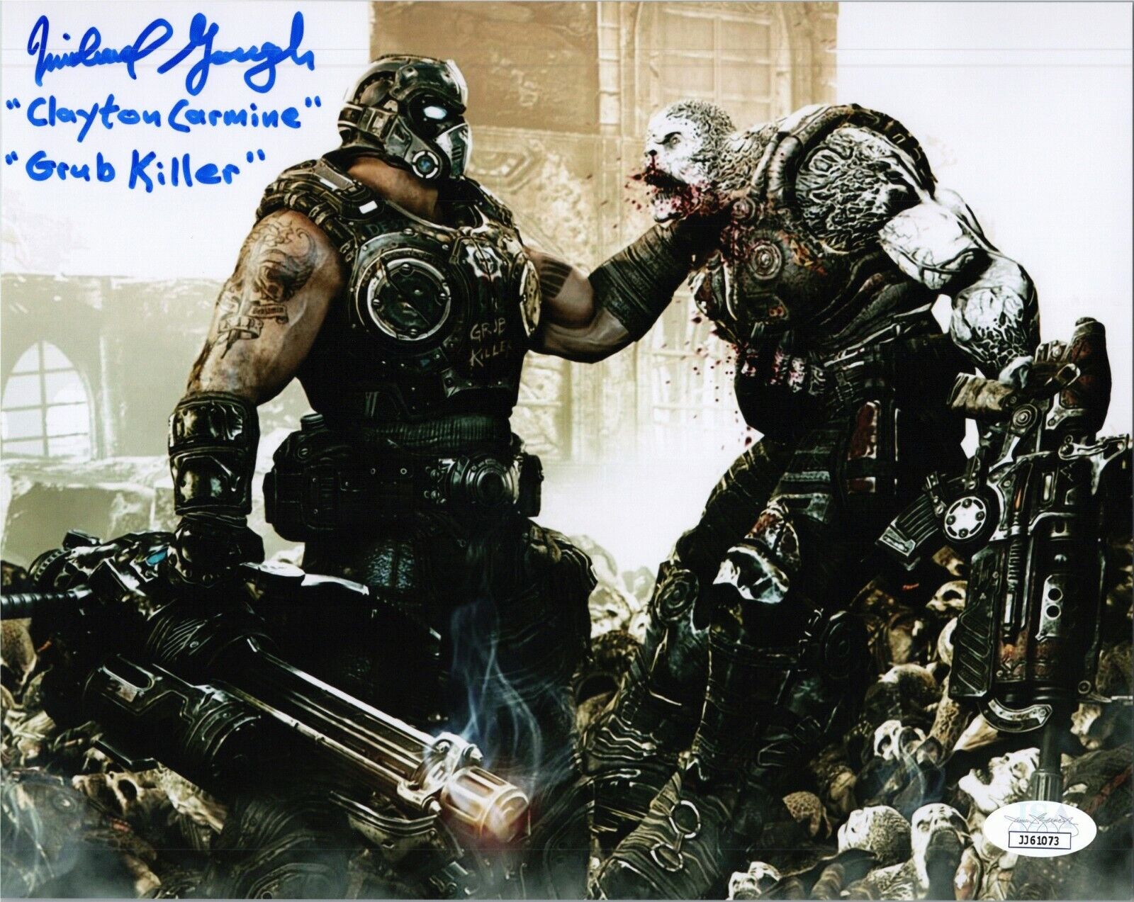 MICHAEL GOUGH Authentic Hand-Signed CARMINE - GEARS OF WAR